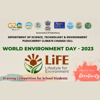 Drawing Competition 2023 on World Environment Day by Govt. of Puducherry